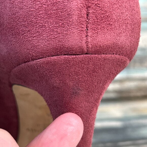 SJP Sarah Jessica Parker Womens 10 Booties Dress Formal Lace Up Open Toe Mauve - Picture 10 of 16